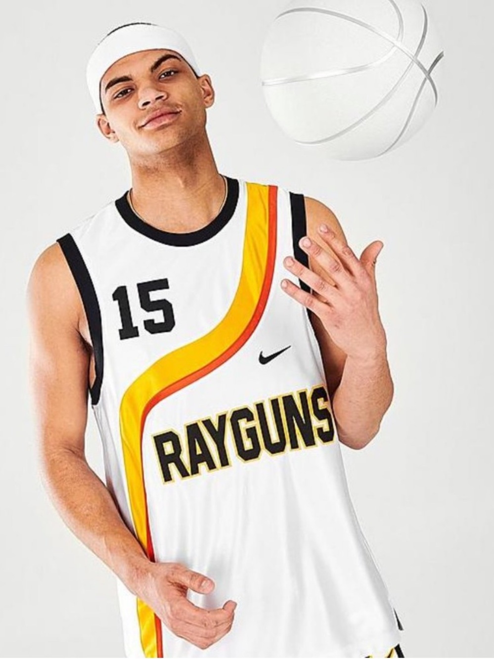 Nike Rayguns‎ Jersey Mens White Basketball Carter 15 Nike Dri-FIT XXL